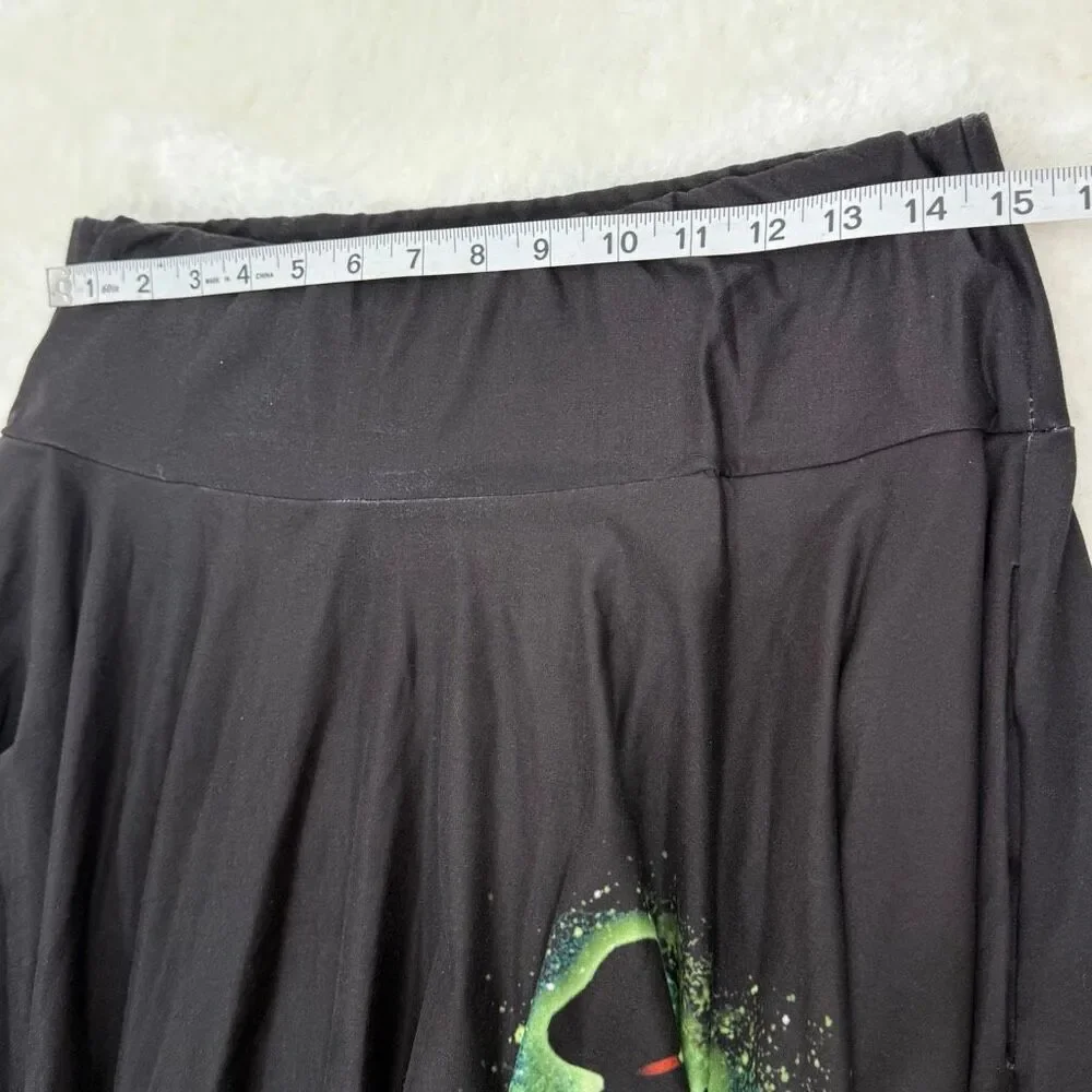 Boutique Disney Princess Tiana Elastic Waist Black Skater Skirt - Women's US Siz